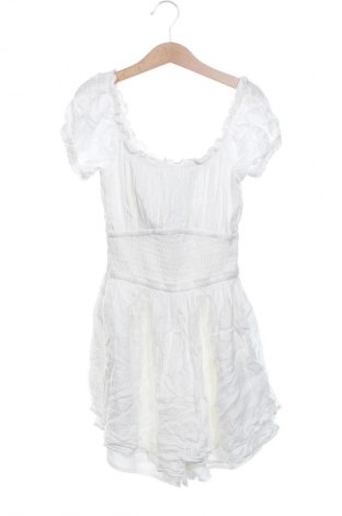 Kurzer Damenoverall Hollister, Größe XS, Farbe Weiß, Preis 33,99 €
