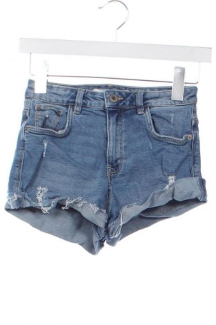 Pantaloni scurți de femei Zara Trafaluc, Mărime XXS, Culoare Albastru, Preț 39,90 Lei