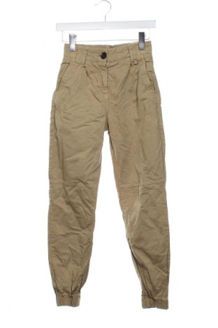 Damskie spodnie Bershka, Rozmiar XXS, Kolor Beżowy, Cena 95,99 zł