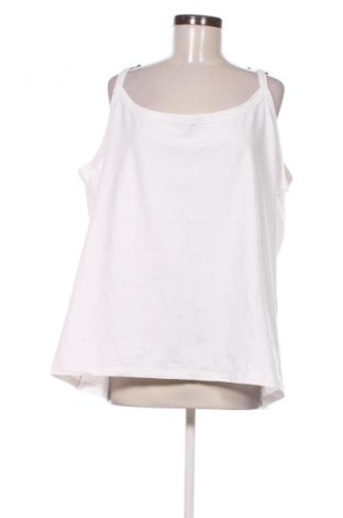 Γυναικείο αμάνικο μπλουζάκι Bpc Bonprix Collection, Μέγεθος 4XL, Χρώμα Λευκό, Τιμή 9,00 €