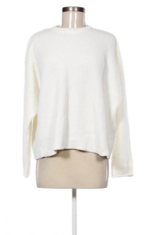 Damenpullover Bershka, Größe M, Farbe Weiß, Preis € 14,83
