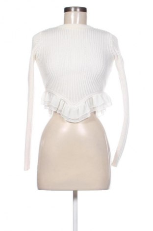 Damenpullover Bershka, Größe S, Farbe Ecru, Preis 14,84 €