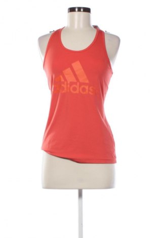 Damen Sporttop Adidas, Größe S, Farbe Orange, Preis 17,44 €