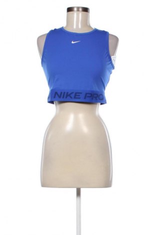 Дамски спортен топ Nike, Размер M, Цвят Син, Цена 77,99 лв.