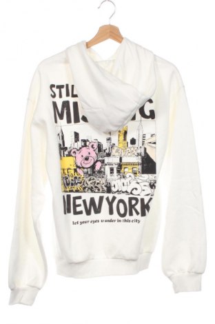 Damen Sweatshirt Bershka, Größe XS, Farbe Weiß, Preis € 32,99