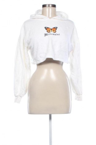 Hanorac de femei Bershka, Mărime S, Culoare Alb, Preț 73,98 Lei