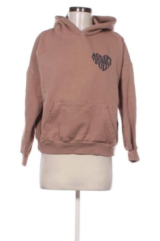 Дамски суичър Pull&Bear, Размер S, Цвят Кафяв, Цена 26,99 лв.