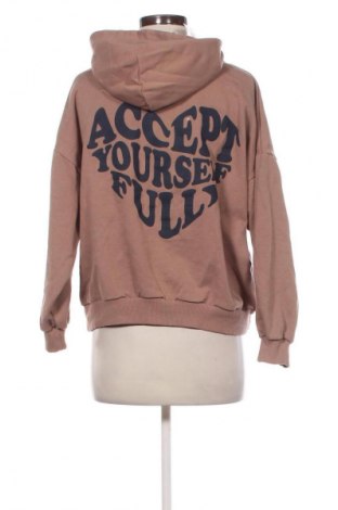 Дамски суичър Pull&Bear, Размер S, Цвят Кафяв, Цена 26,99 лв.