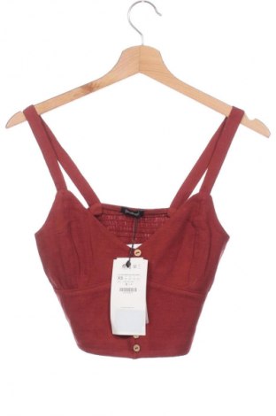 Top de femei Stradivarius, Mărime XS, Culoare Maro, Preț 117,00 Lei