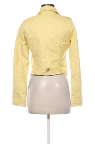 Geacă de piele pentru femei Cherrykoko, Mărime M, Culoare Galben, Preț 189,99 Lei
