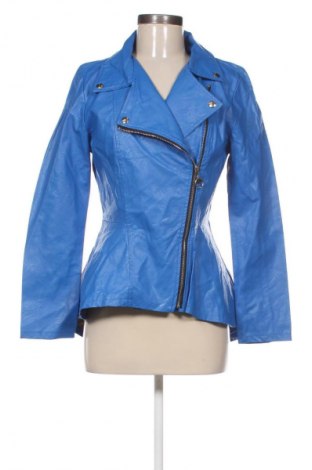 Damen Lederjacke Made In Italy, Größe M, Farbe Blau, Preis 48,00 €