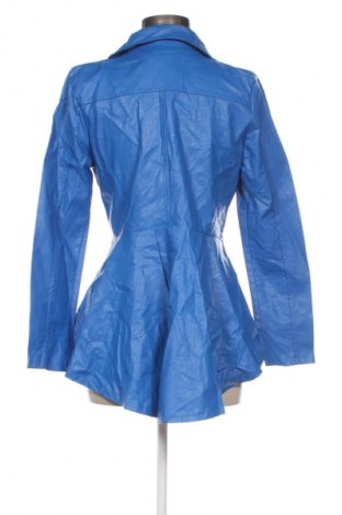 Damen Lederjacke Made In Italy, Größe M, Farbe Blau, Preis 48,00 €