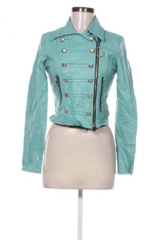 Geacă de piele pentru femei NEW COLLECTION, Mărime M, Culoare Albastru, Preț 202,99 Lei