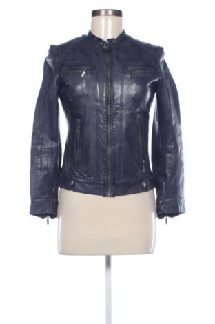 Damen Lederjacke Naf Naf, Größe S, Farbe Blau, Preis 31,82 €