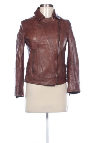 Damen Lederjacke Naf Naf, Größe S, Farbe Braun, Preis 91,01 €