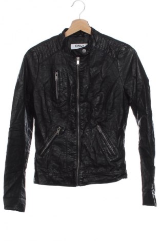Damen Lederjacke ONLY, Größe XS, Farbe Schwarz, Preis 61,99 €