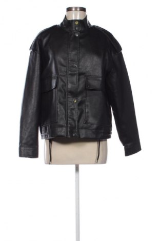 Damen Lederjacke Sinsay, Größe M, Farbe Schwarz, Preis 29,67 €