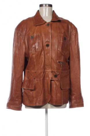 Damen Lederjacke Unbranded, Größe 3XL, Farbe Braun, Preis 67,19 €