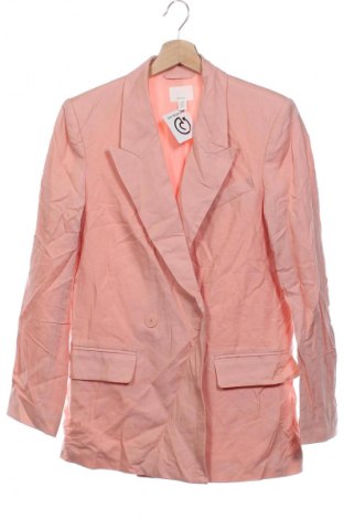 Sacou de femei H&M, Mărime XS, Culoare Roz, Preț 156,99 Lei