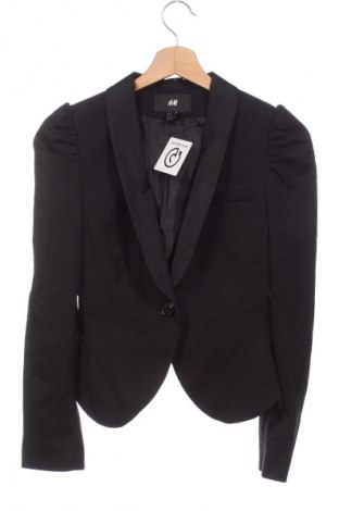 Sacou de femei H&M, Mărime XXS, Culoare Negru, Preț 122,45 Lei