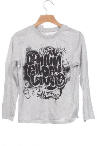 Kinder Shirt H&M, Größe 6-7y/ 122-128 cm, Farbe Grau, Preis € 6,14