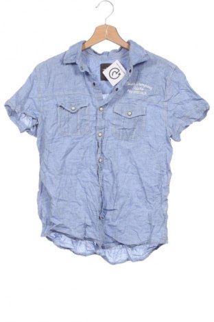 Kinderhemd H&M L.O.G.G., Größe 14-15y/ 168-170 cm, Farbe Blau, Preis 5,99 €