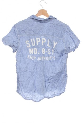 Kinderhemd H&M L.O.G.G., Größe 14-15y/ 168-170 cm, Farbe Blau, Preis 5,99 €