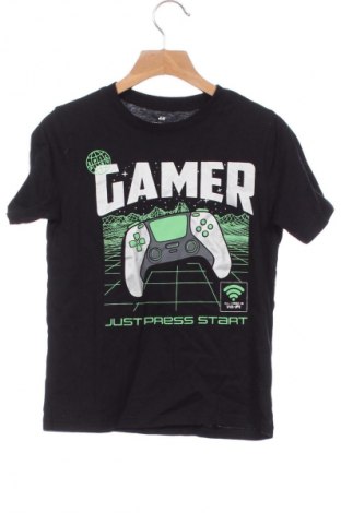 Kinder T-Shirt H&M, Größe 6-7y/ 122-128 cm, Farbe Schwarz, Preis € 6,14