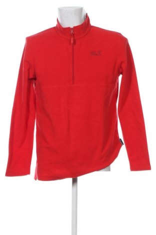 Herren Fleece Shirt Jack Wolfskin, Größe L, Farbe Rot, Preis 34,99 €