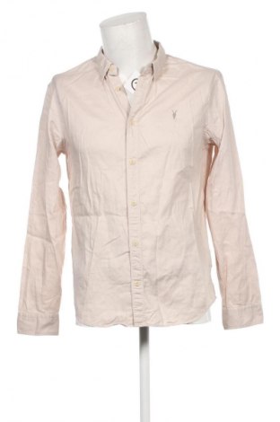 Herrenhemd AllSaints, Größe M, Farbe Beige, Preis € 24,99