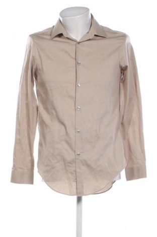 Herrenhemd Calvin Klein, Größe M, Farbe Beige, Preis 34,78 €