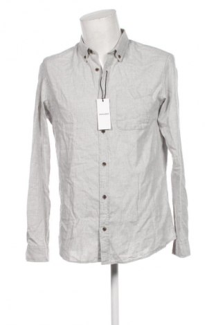 Ανδρικό πουκάμισο Jack & Jones, Μέγεθος L, Χρώμα Γκρί, Τιμή 52,99 €