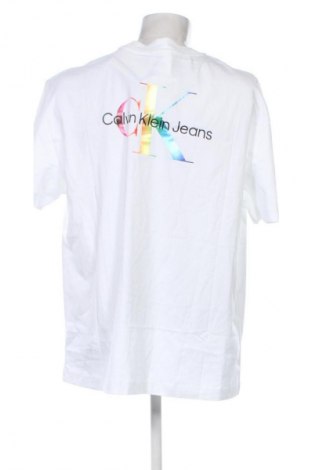 Herren T-Shirt Calvin Klein Jeans, Größe XL, Farbe Weiß, Preis € 53,99