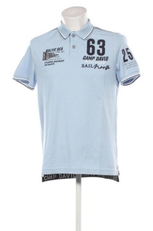 Herren T-Shirt Camp David, Größe M, Farbe Blau, Preis 67,99 €