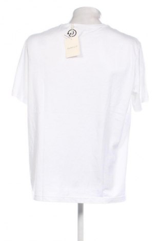 Мъжка тениска Gant, Размер XL, Цвят Бял, Цена 87,99 лв.