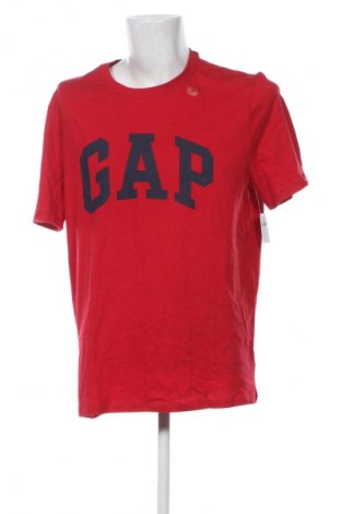 Męski T-shirt Gap, Rozmiar XL, Kolor Czerwony, Cena 131,99 zł