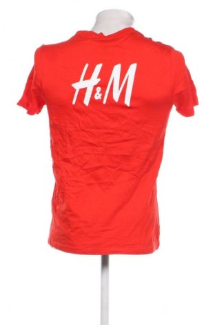 Мъжка тениска H&M, Размер S, Цвят Червен, Цена 19,99 лв.