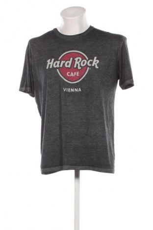 Męski T-shirt Hard Rock Cafe, Rozmiar L, Kolor Szary, Cena 49,99 zł