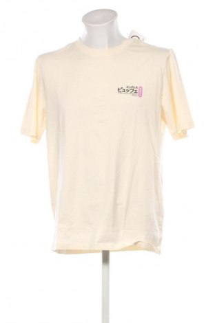 Herren T-Shirt Jack & Jones, Größe L, Farbe Ecru, Preis 28,99 €