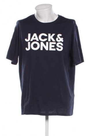 Ανδρικό t-shirt Jack & Jones, Μέγεθος XXL, Χρώμα Μπλέ, Τιμή 11,99 €