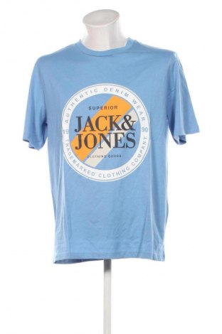 Мъжка тениска Jack & Jones, Размер XL, Цвят Син, Цена 42,99 лв.