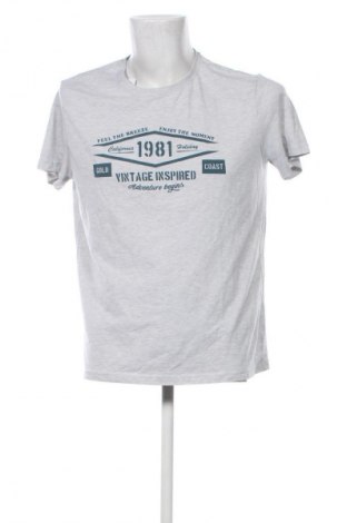 Ανδρικό t-shirt Livergy, Μέγεθος L, Χρώμα Γκρί, Τιμή 10,42 €