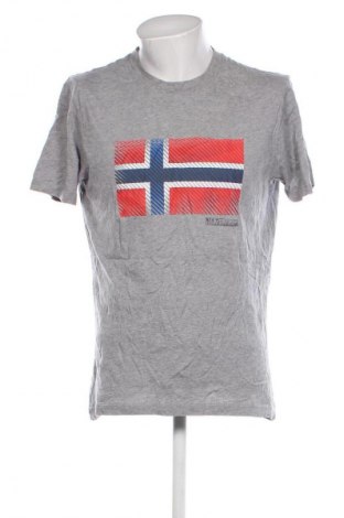 Herren T-Shirt Napapijri, Größe XL, Farbe Grau, Preis 28,99 €