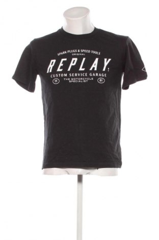 Tricou de bărbați Replay, Mărime M, Culoare Negru, Preț 133,99 Lei