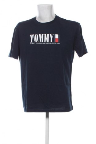 Tricou de bărbați Tommy Jeans, Mărime M, Culoare Albastru, Preț 226,99 Lei