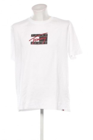 Herren T-Shirt Tommy Jeans, Größe L, Farbe Weiß, Preis 53,99 €