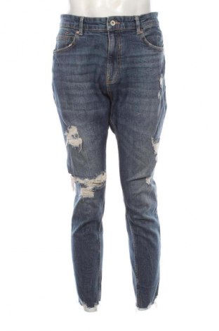 Blugi de bărbați Pull&Bear, Mărime L, Culoare Albastru, Preț 99,00 Lei