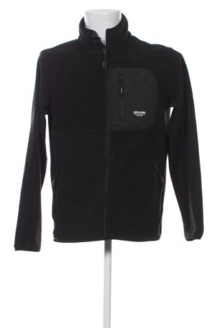Ανδρικό μπουφάν fleece Jack & Jones, Μέγεθος XL, Χρώμα Μαύρο, Τιμή 42,99 €
