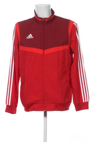 Ανδρική αθλητική ζακέτα Adidas, Μέγεθος L, Χρώμα Κόκκινο, Τιμή 57,31 €