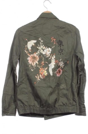 Ανδρικό μπουφάν Bershka, Μέγεθος XS, Χρώμα Πράσινο, Τιμή 12,99 €